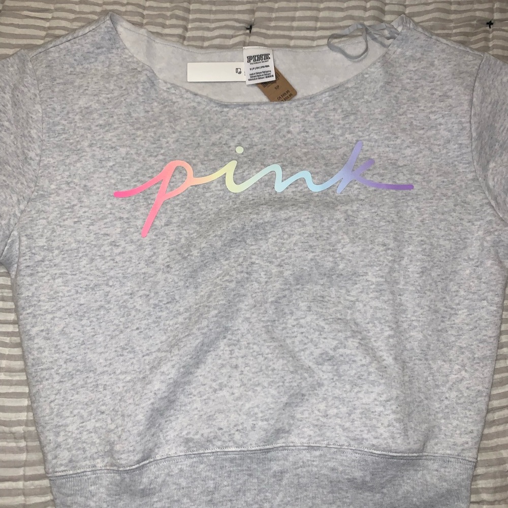 Victoria Secret PINK fleece lined crop top